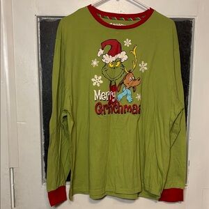 Green Grinch Christmas Long Sleeve Shirt
